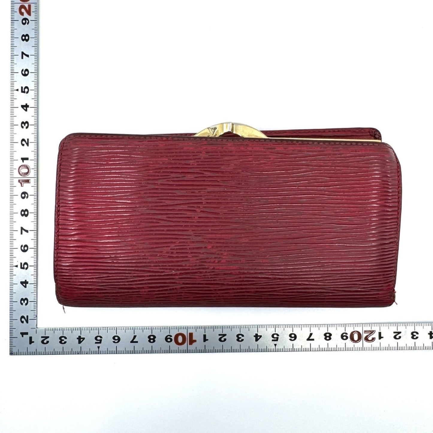 LOUIS VUITTON Epi Long Wallet Red Wallet