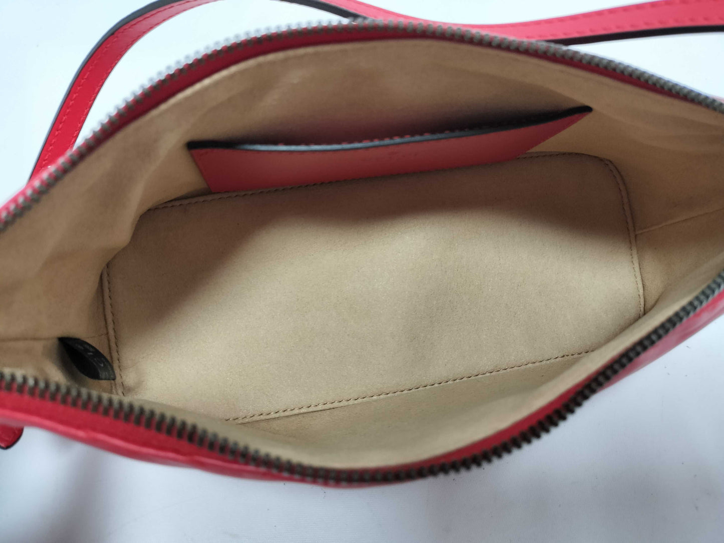 GUCCI Unused GG Marmont 739166 Red Mini Hand Shoulder Bag
