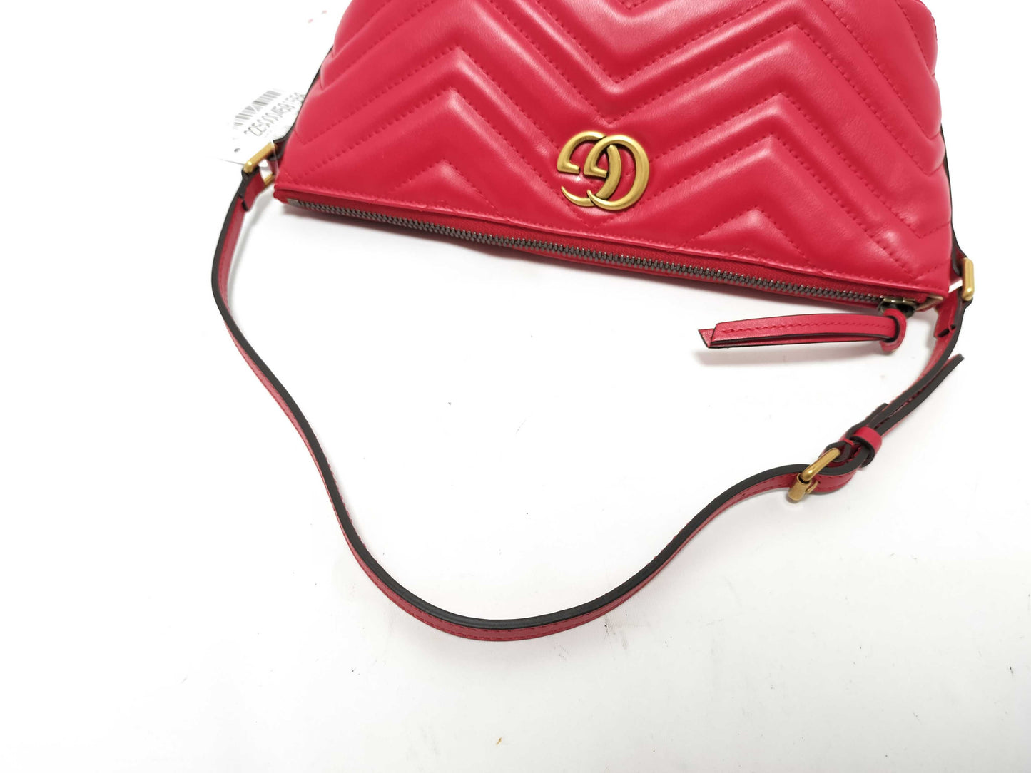 GUCCI Unused GG Marmont 739166 Red Mini Hand Shoulder Bag