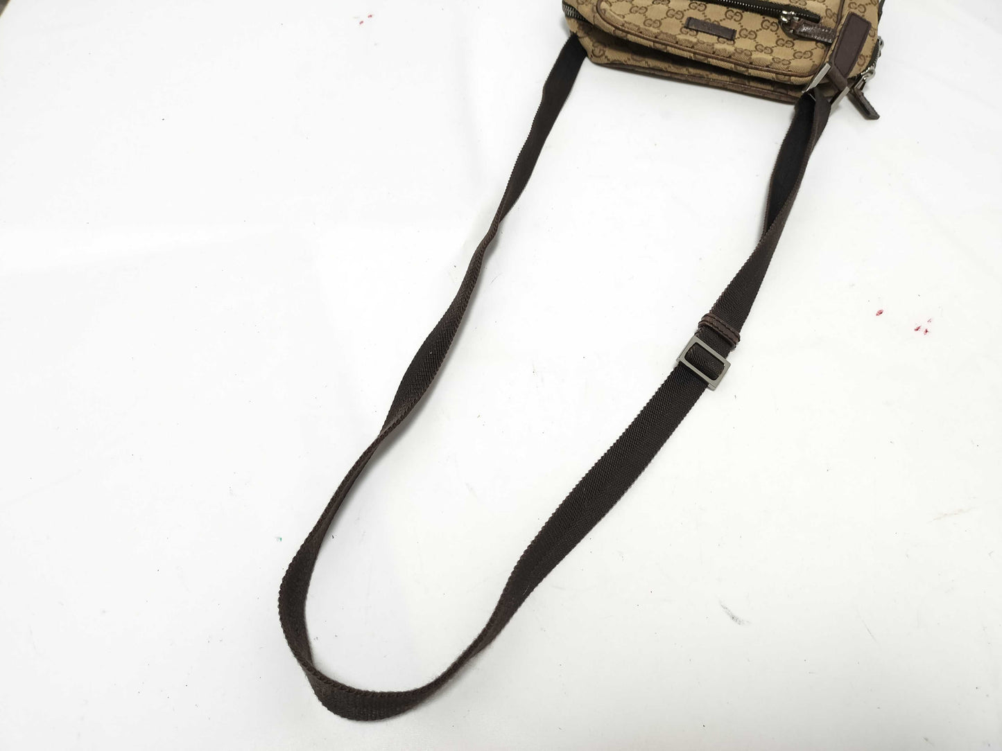 GUCCI GG Canvas 03136 Crossbody Beige Shoulder Bag