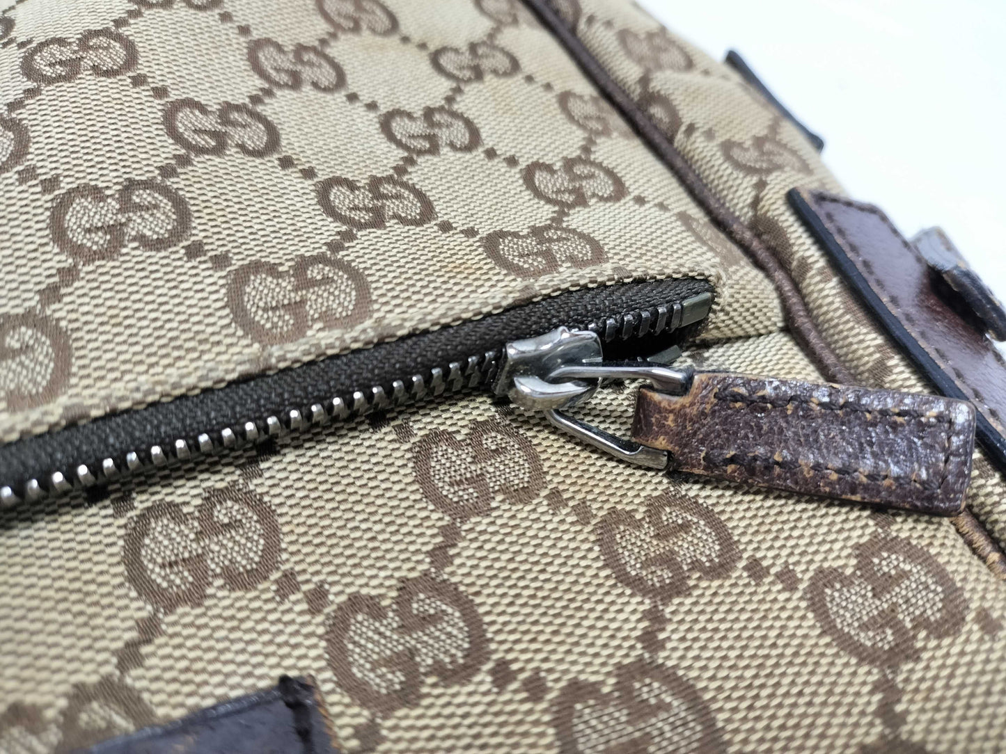 GUCCI GG Canvas 03136 Crossbody Beige Shoulder Bag
