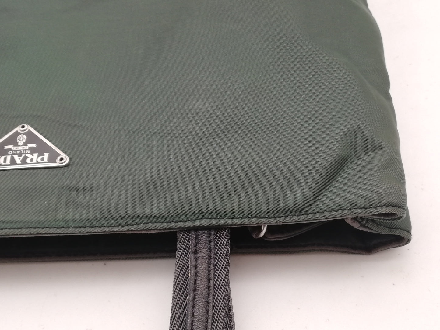 PRADA Tessuto Khaki Shoulder Bag