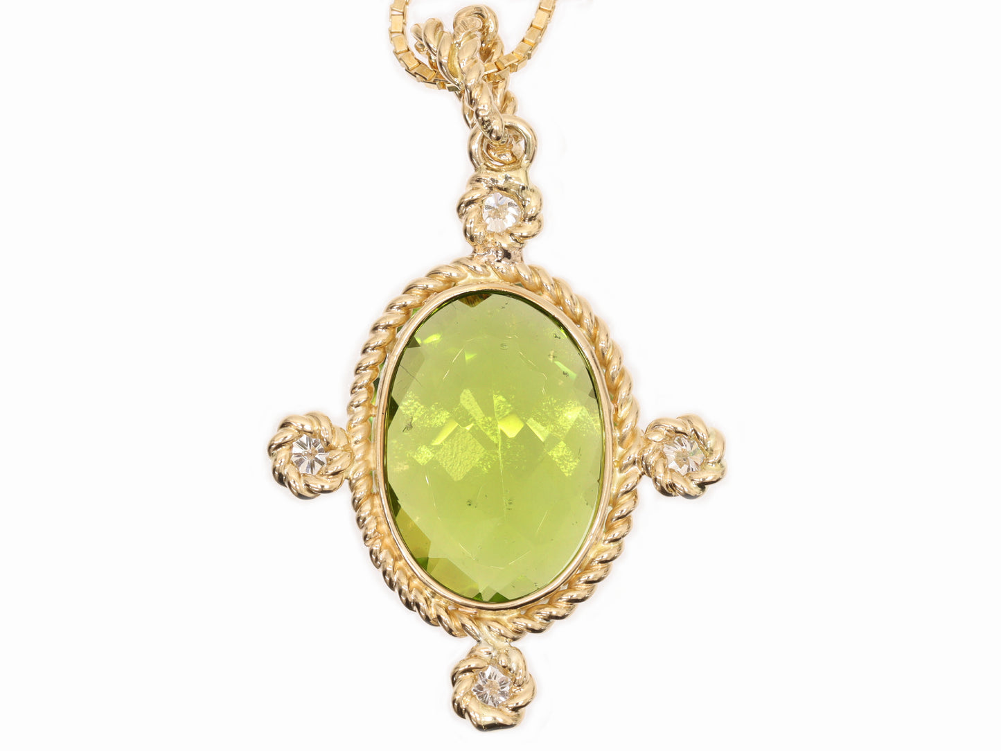 PE 5.39ct D 0.12ct K18 5.6g Necklace