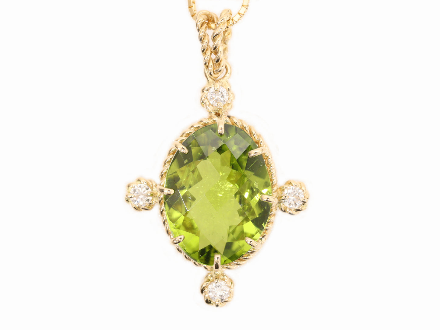 PE 5.39ct D 0.12ct K18 5.6g Necklace