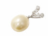 Pearl diameter: approx. 13.6*15.2mm, PT900, D0.25ct, 5.9g, pendant top