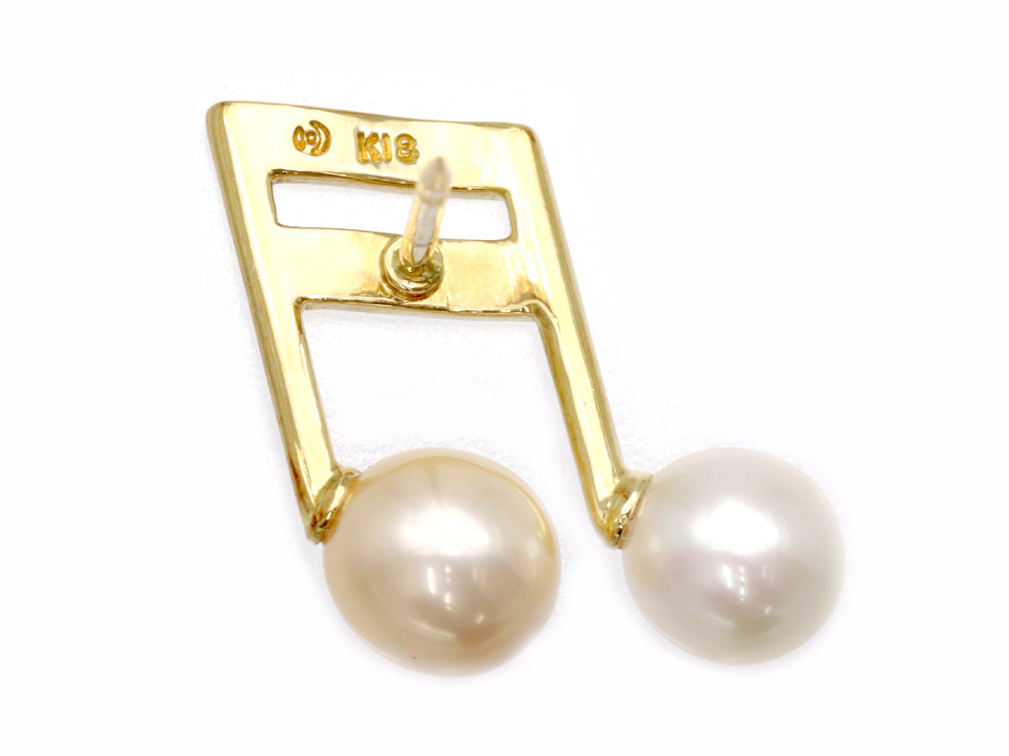 TASAKI Freshwater Pearl Diameter Approx. 5.7/5.9mm K18 1.6g Brooch