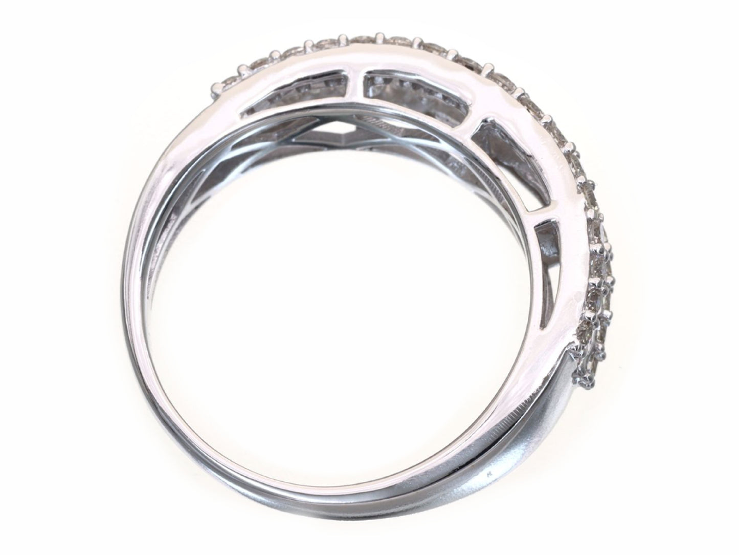 D1.10ct K18WG 4.6g Ring