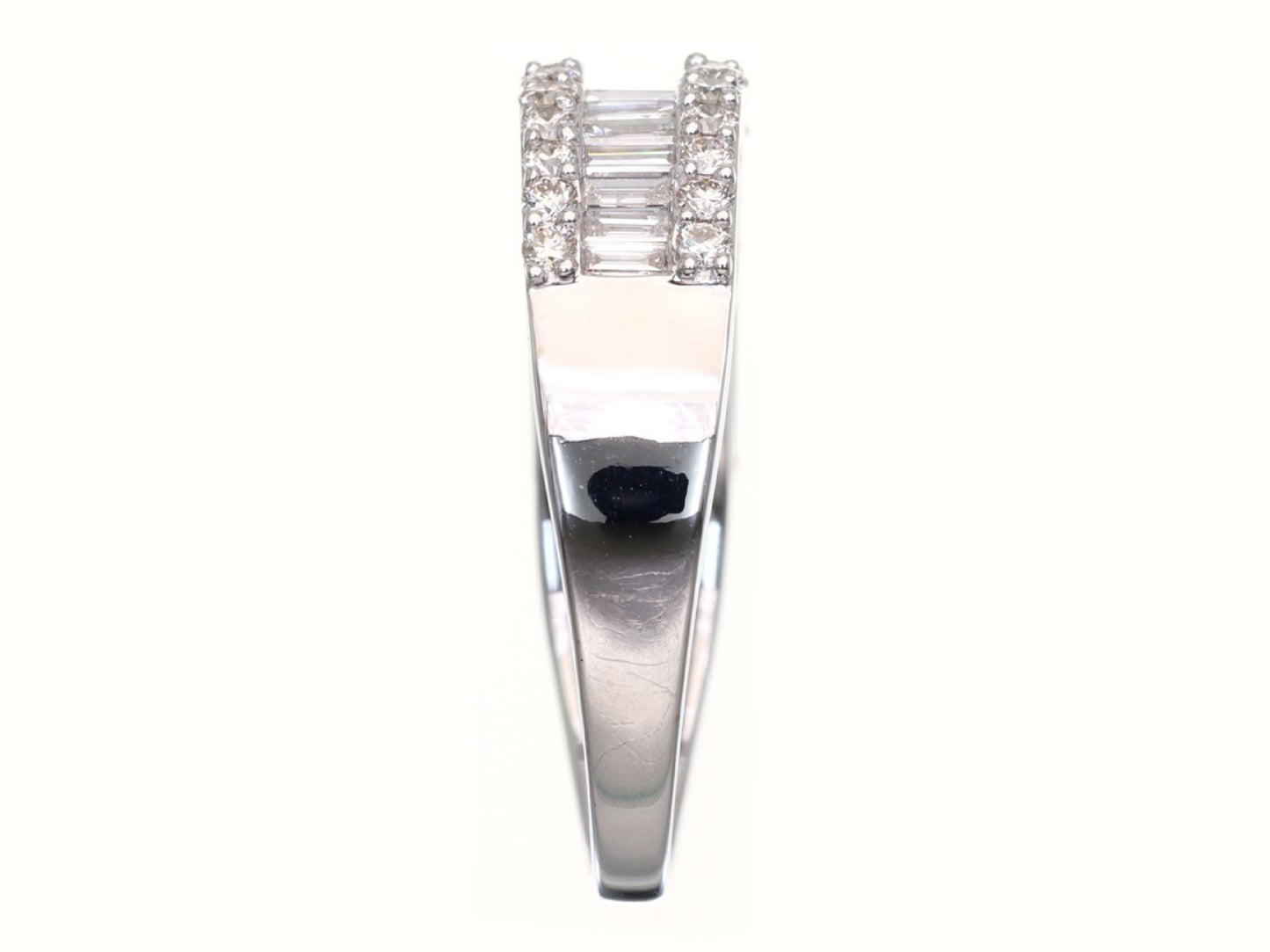 D1.10ct K18WG 4.6g Ring