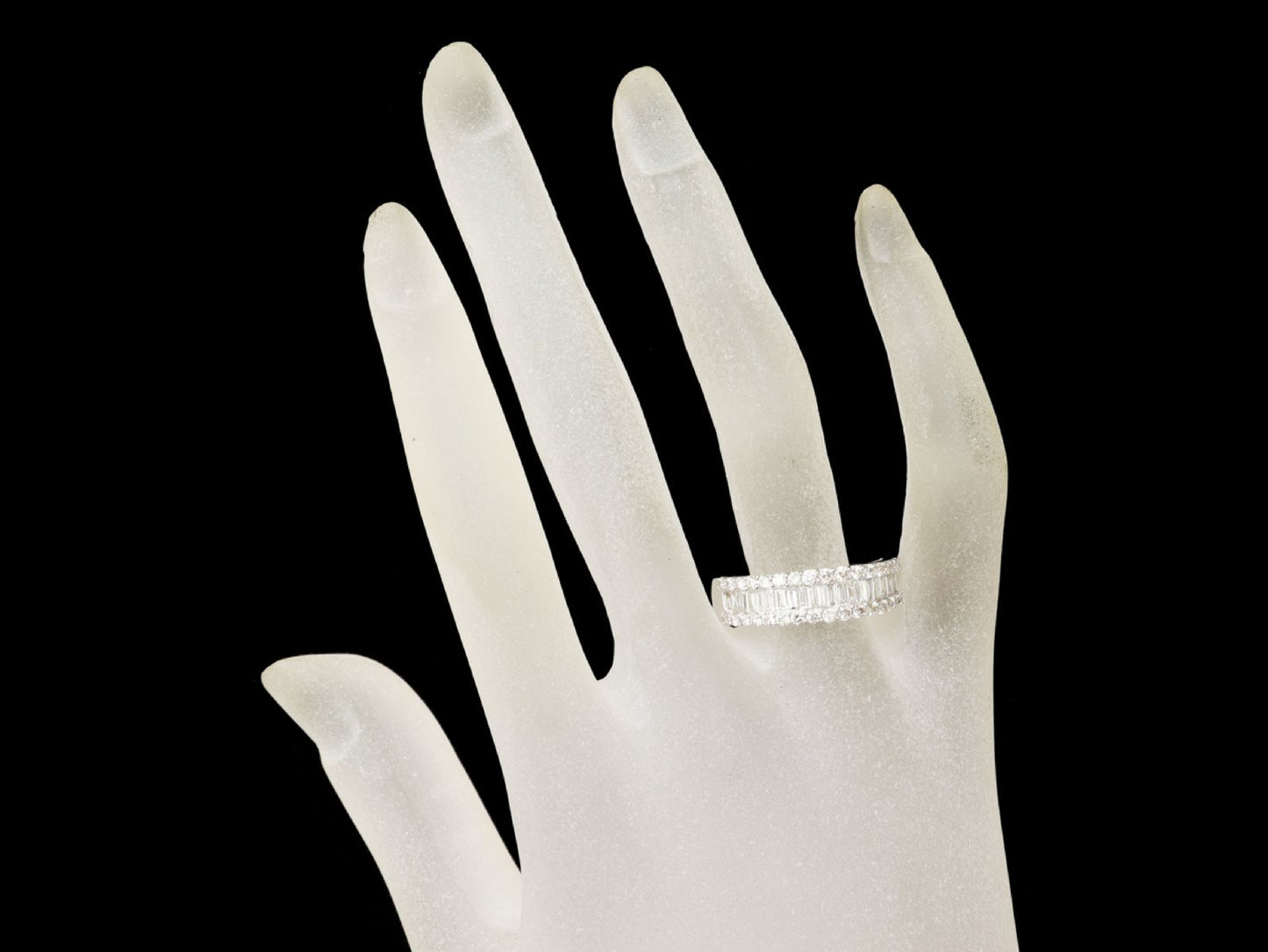 D1.10ct K18WG 4.6g Ring
