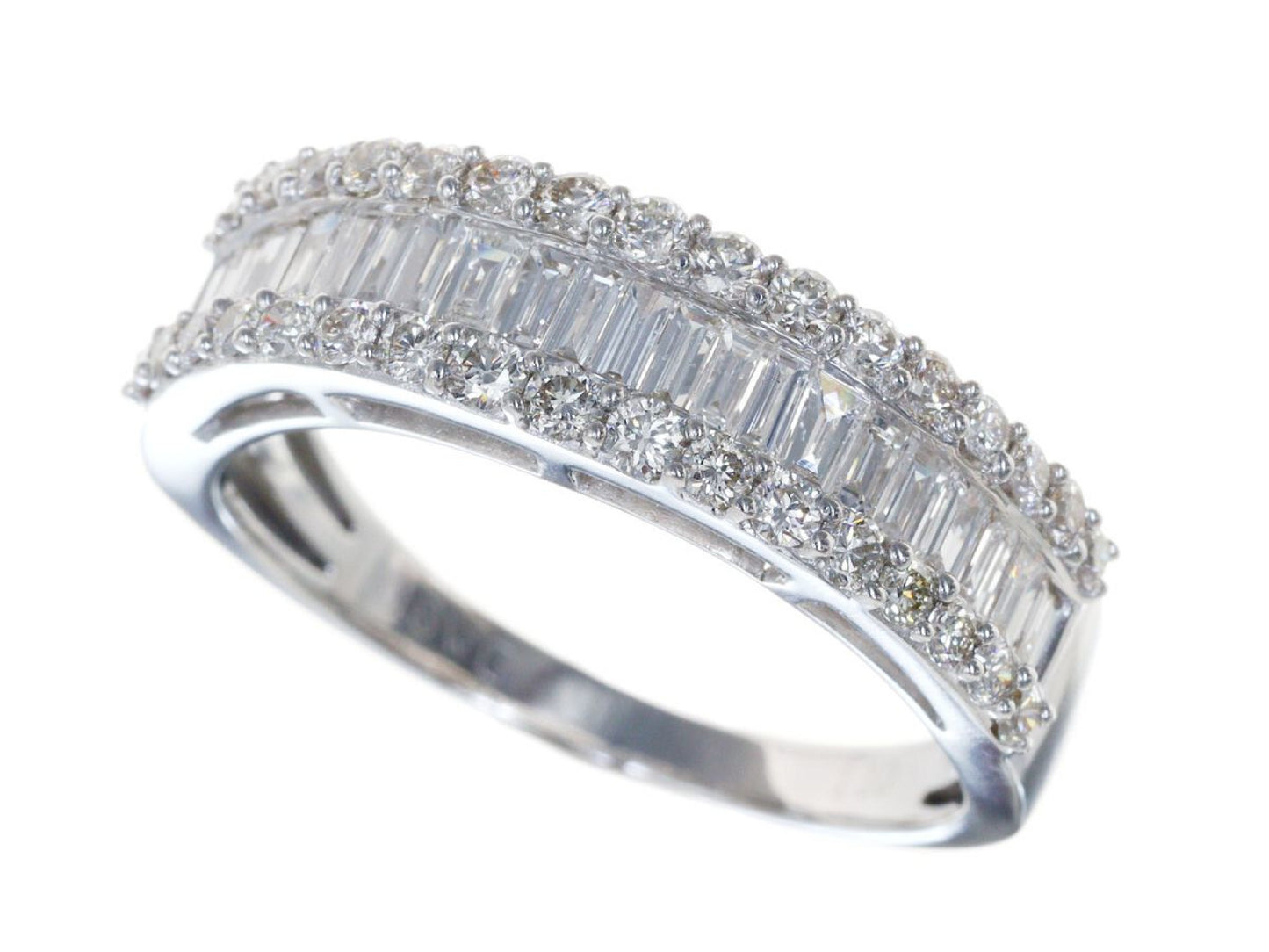D1.10ct K18WG 4.6g Ring