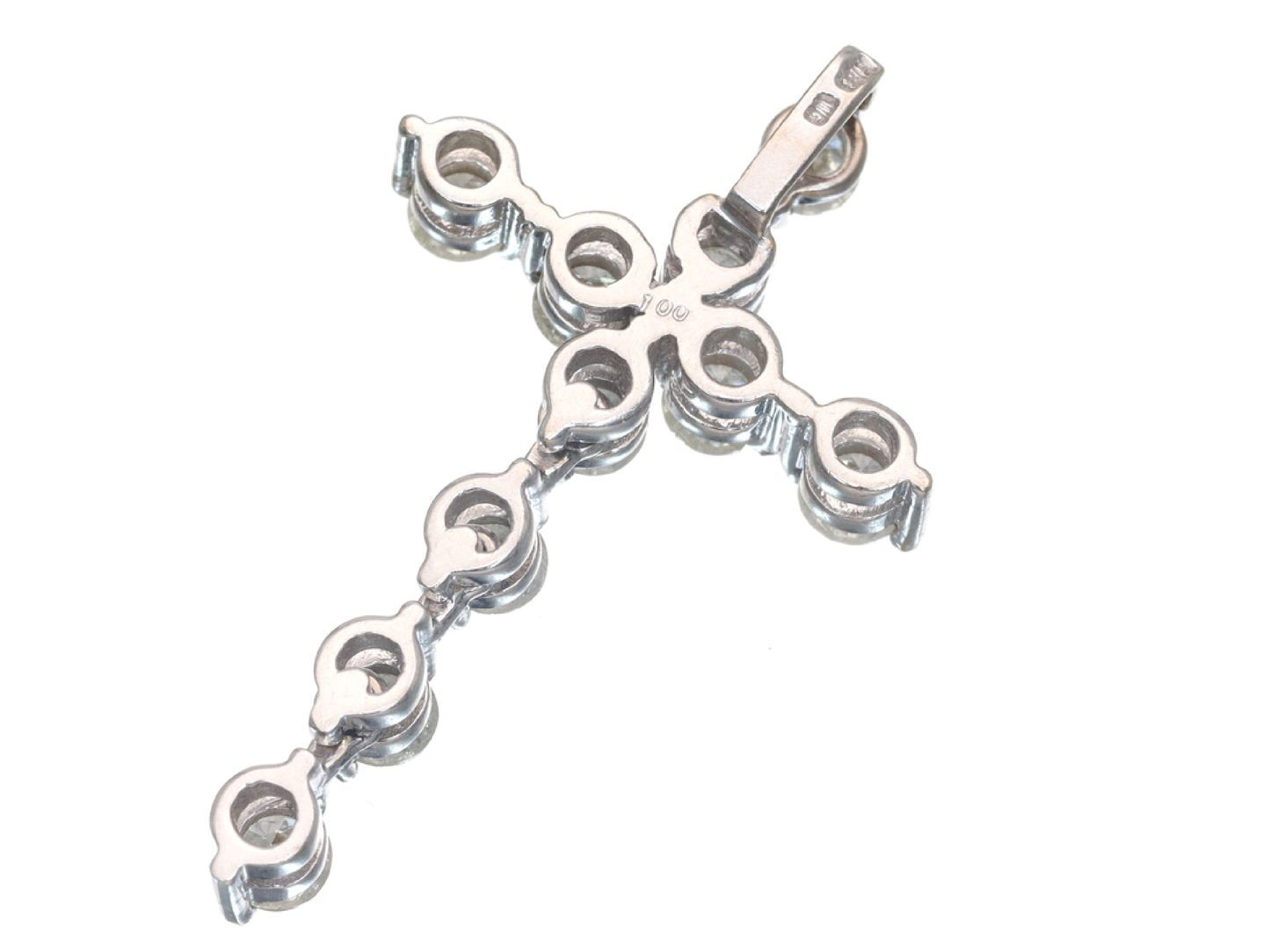 D1.00ct 2.5g K18WG Pendant Top