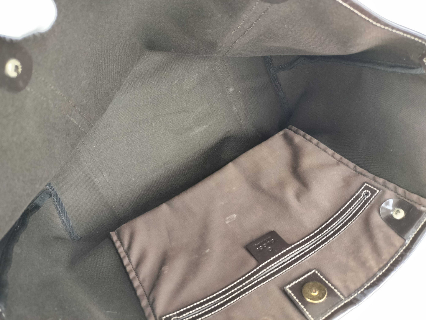 GUCCI GG Supreme Gucci Tote Brown 197953 Tote Bag