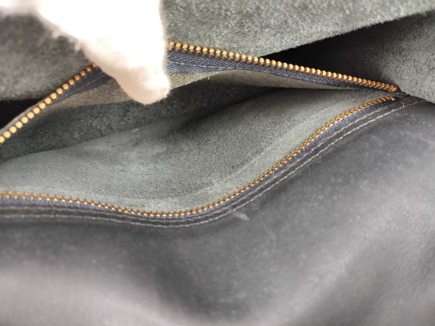 COACH 2-Way Leather Gray Shoulder Bag