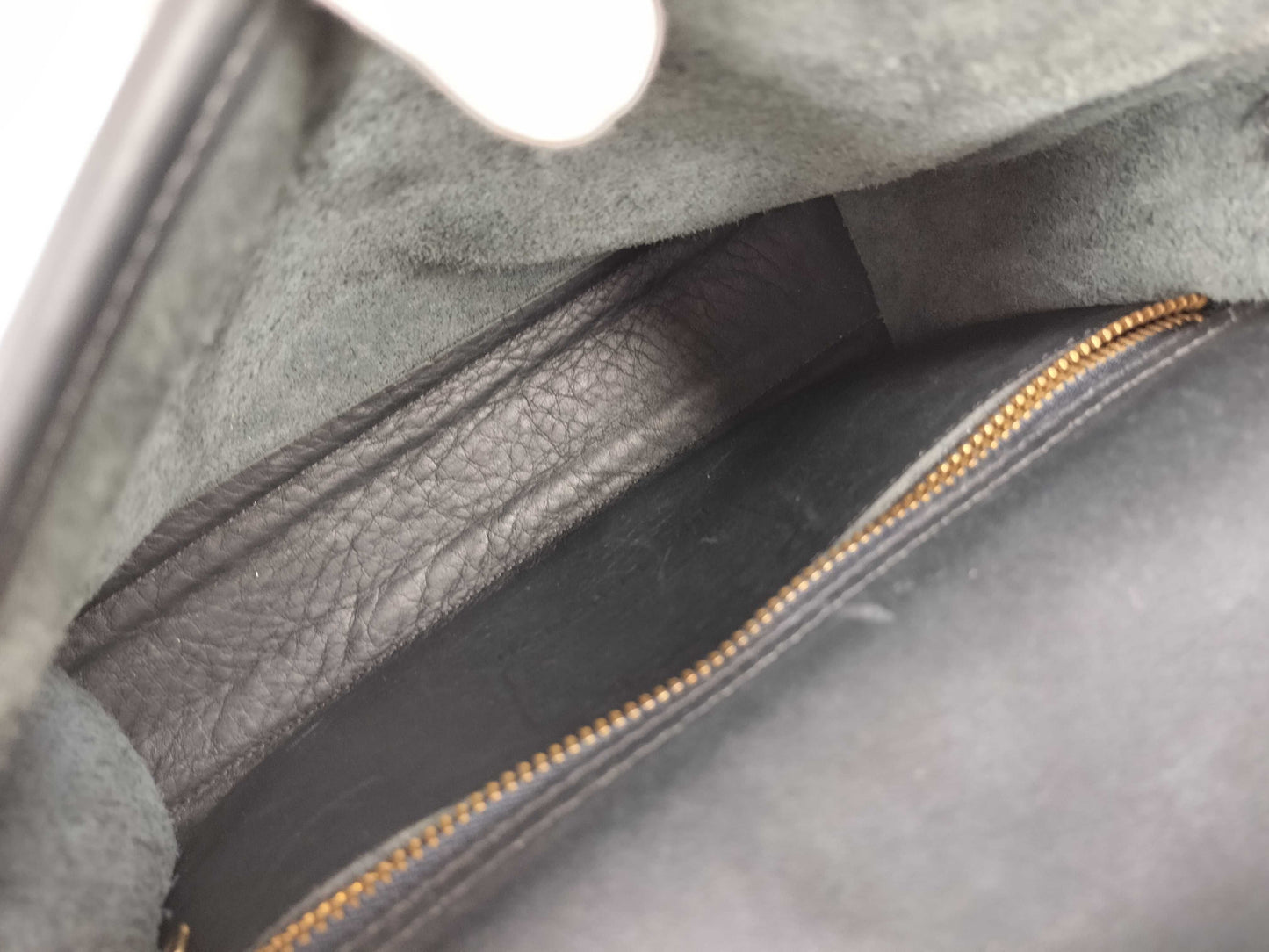 COACH 2-Way Leather Gray Shoulder Bag