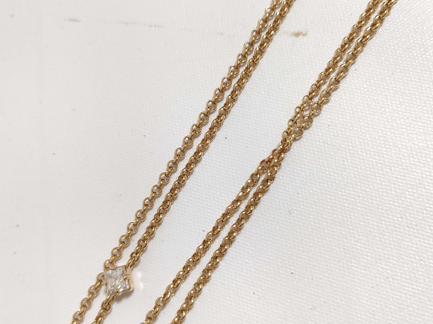 LOUIS VUITTON M01845 Ladies LV Rhinestone Monogram Flower Necklace