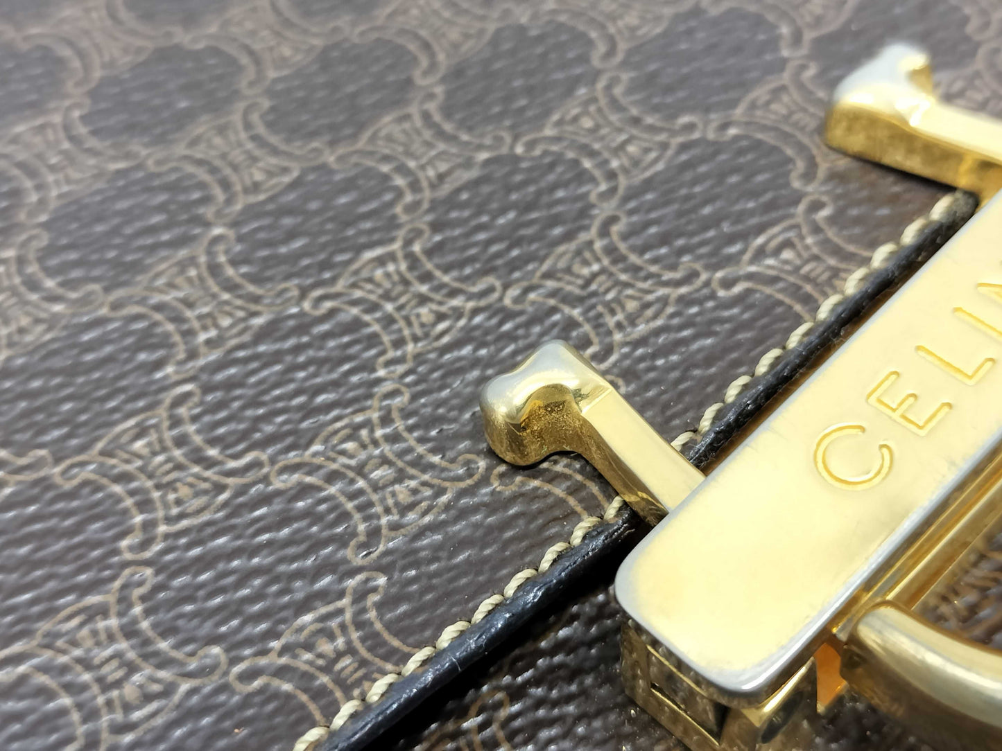 CELINE Macadam Shoulder Bag