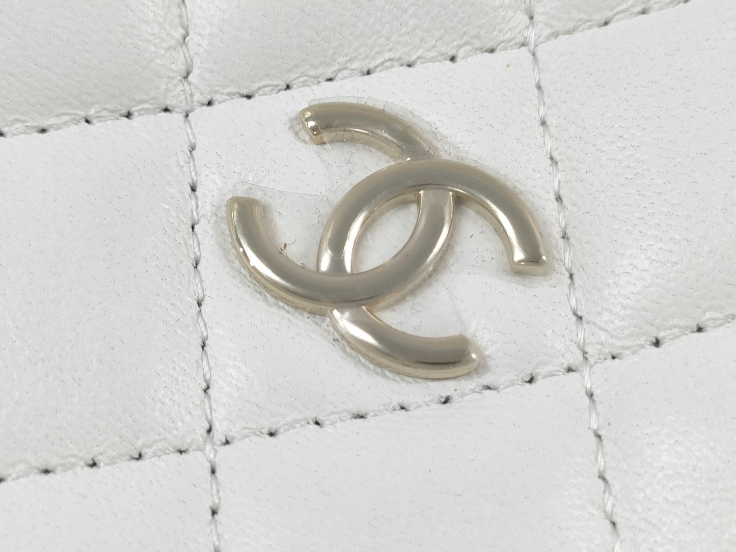 CHANEL Matelasse Mini Bag White Bag