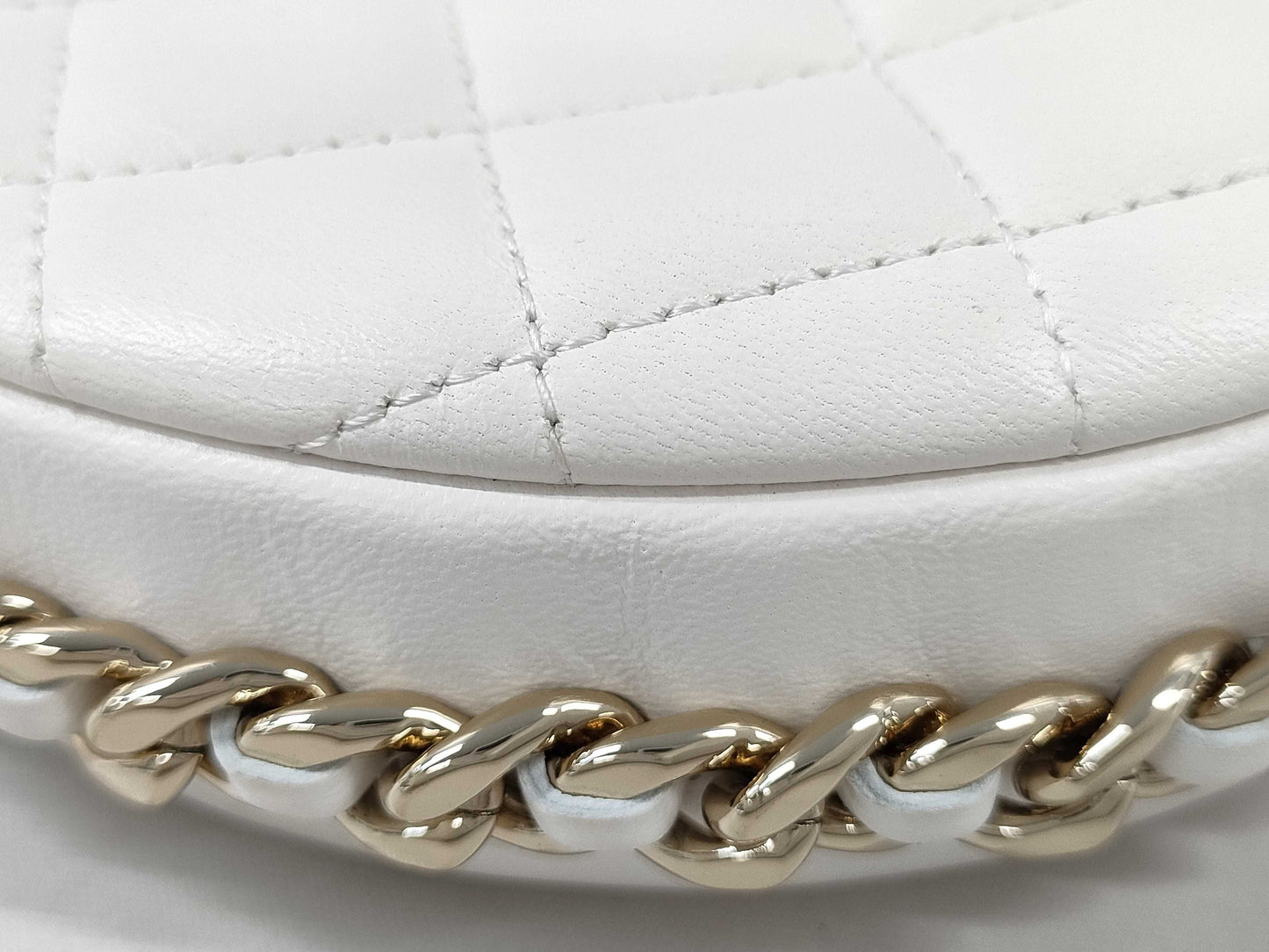 CHANEL Matelasse Mini Bag White Bag