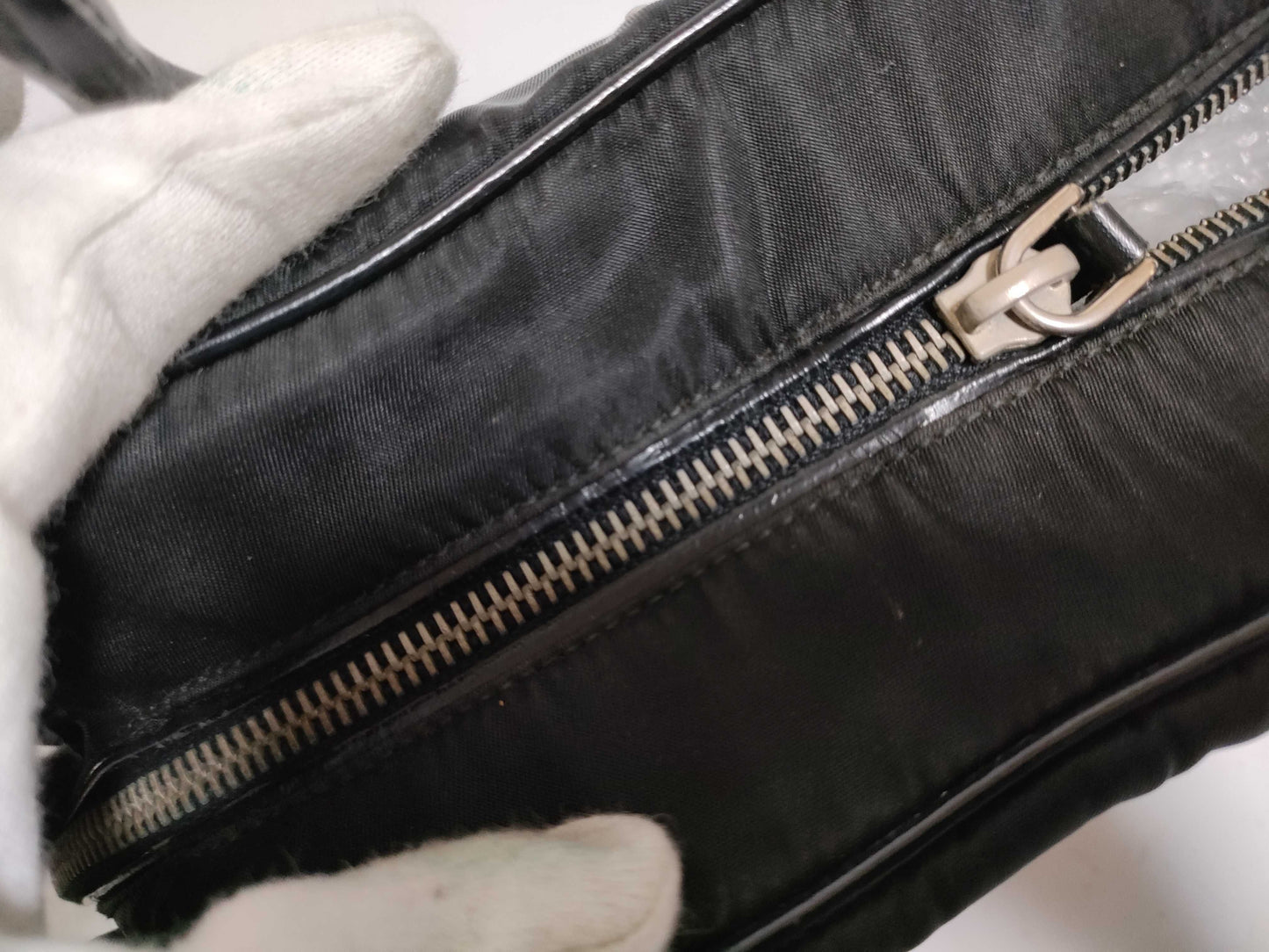 PRADA Nylon Prada Saffiano Handbag