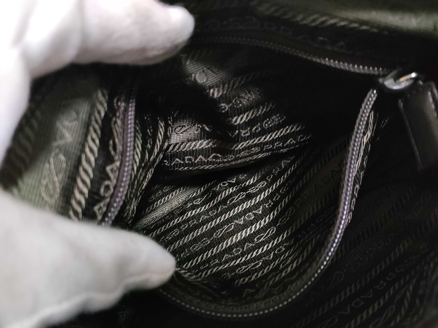 PRADA Nylon Prada Saffiano Shoulder Bag, Gallery Shoulder Bag