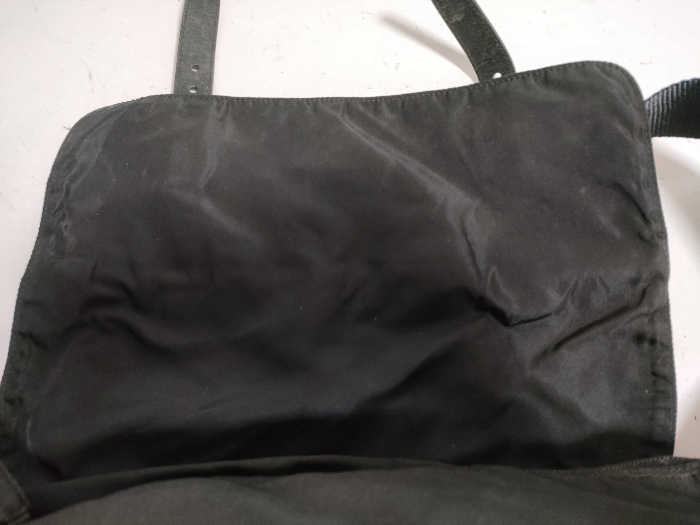 PRADA Nylon Prada Saffiano Shoulder Bag