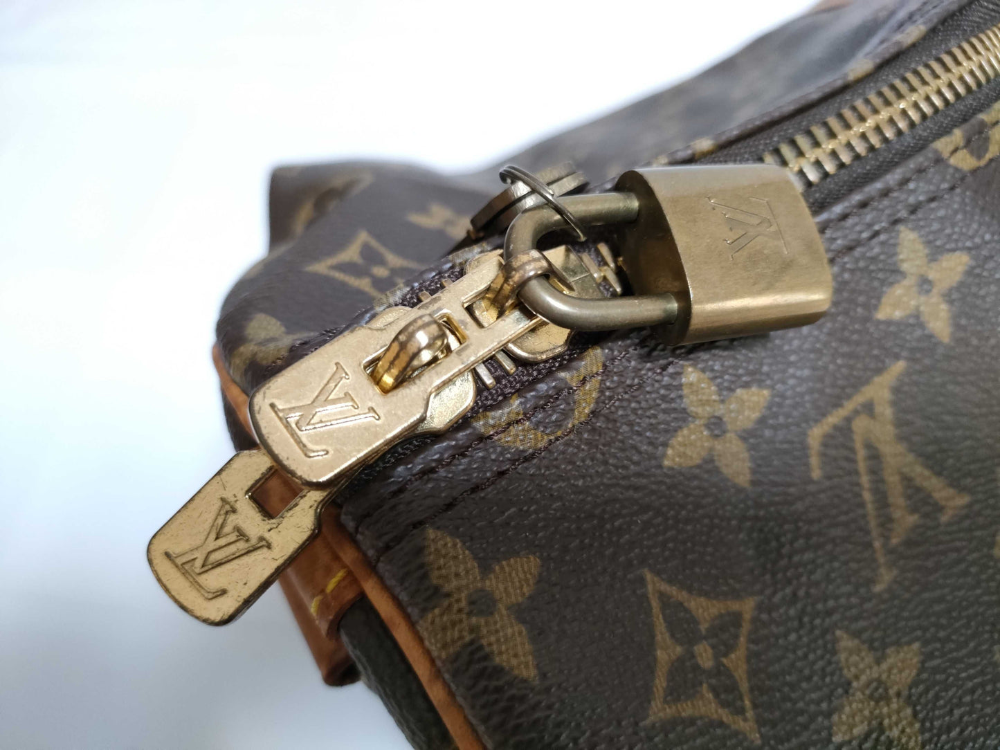 LOUIS VUITTON RFID Unverified Monogram Louis Vuitton Keepall 60 Bandouliere Boston Bag M41412/VI0930