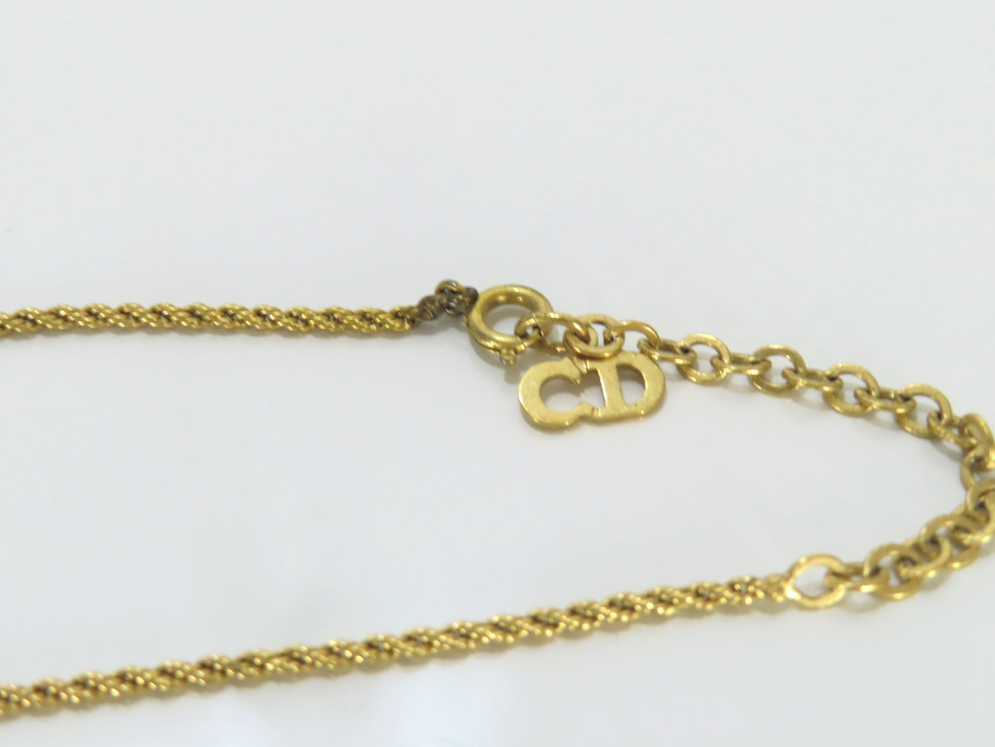 Christian Dior CD Necklace GP Necklace