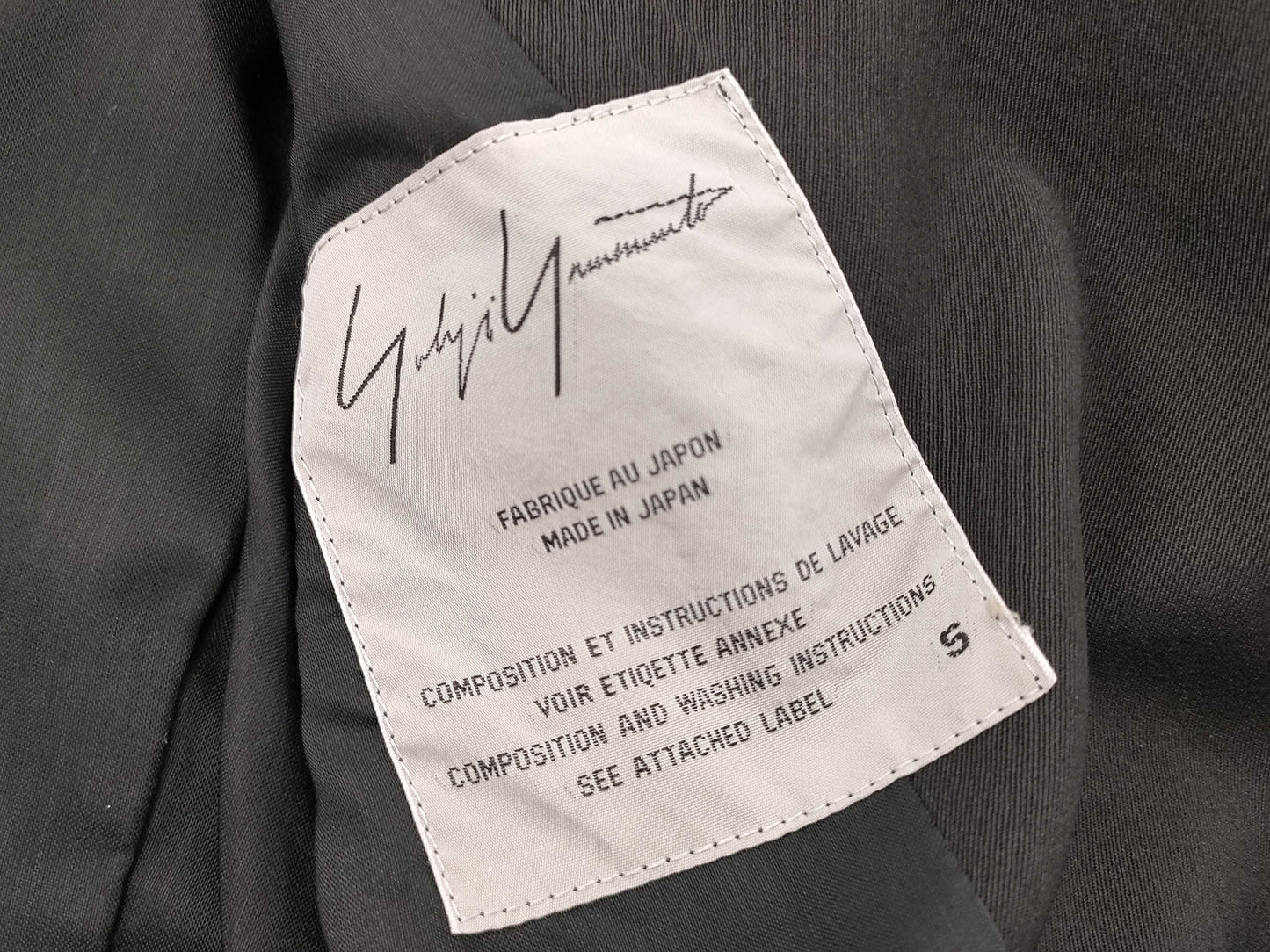 Yohji Yamamoto Coat S Coat