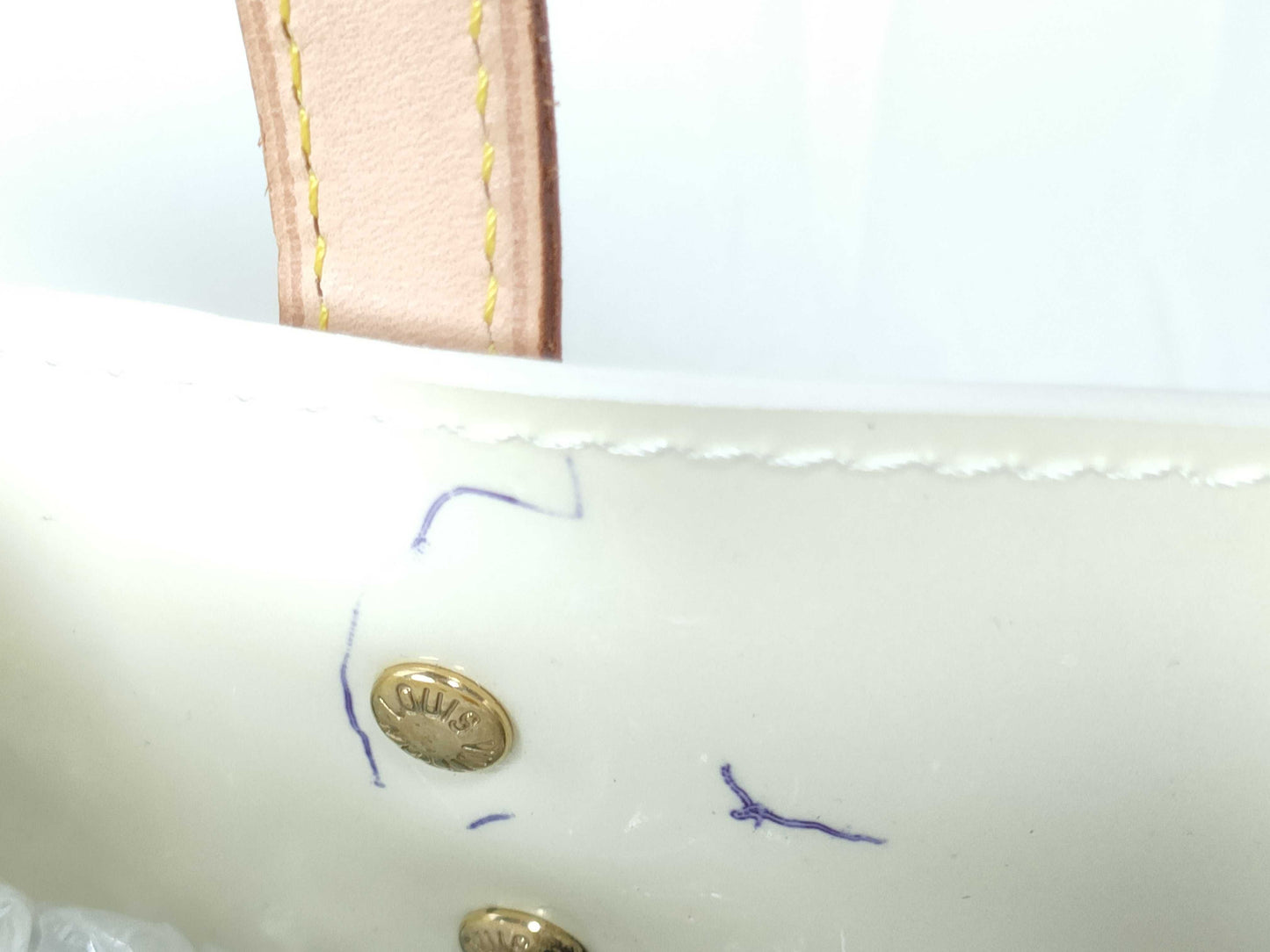 LOUIS VUITTON RFID Unverified MI 0076 Vernis LOUIS VUITTON Lead PM Tote Bag