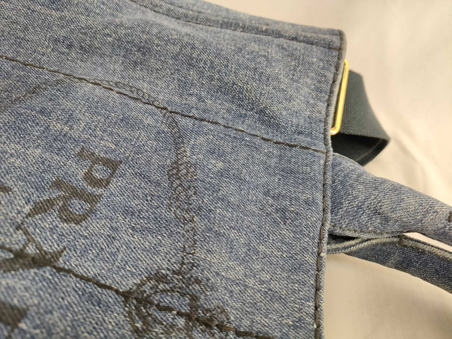 PRADA Prada Denim Canapa 2-way Tote Bag