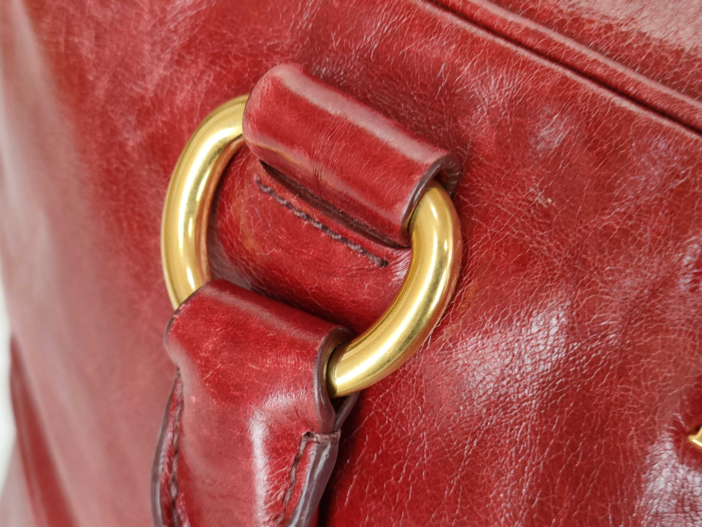 PRADA Vitello Shine Mini Boston Bag