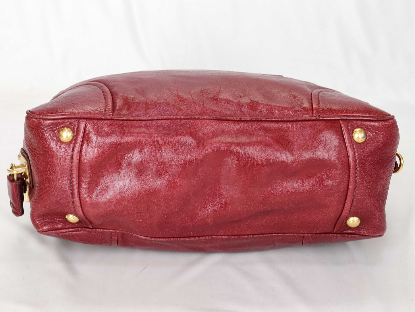 PRADA Vitello Shine Mini Boston Bag