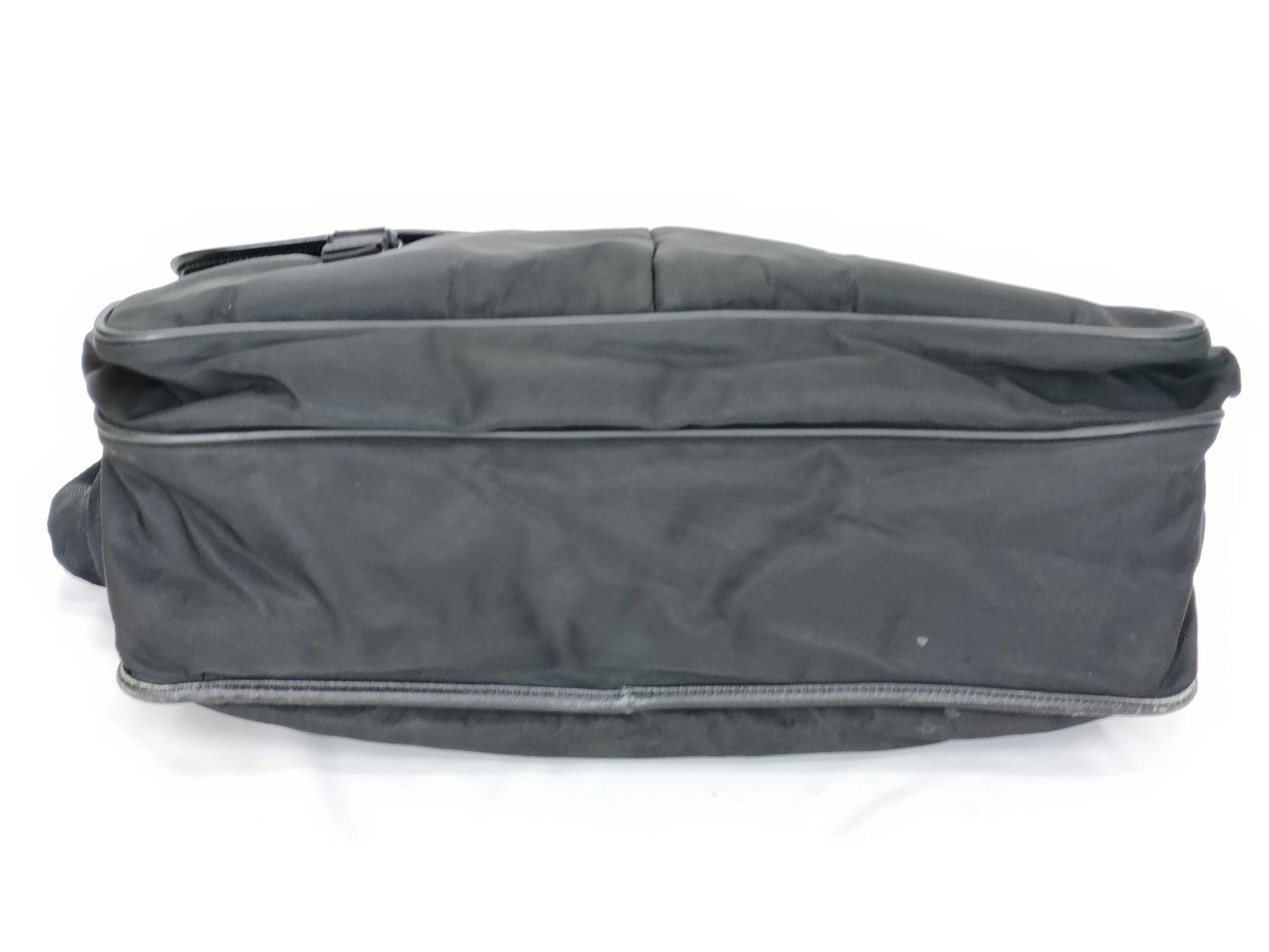PRADA Nylon Prada Saffiano Combination Messenger Bag Black Shoulder Bag