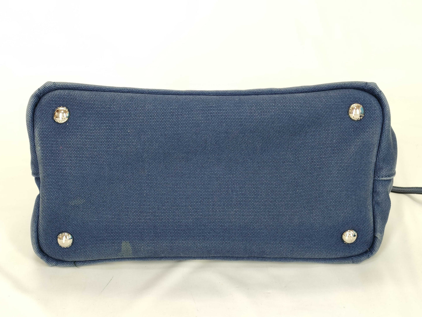 PRADA Prada Grommet Canapa Tote Bag with Pouch