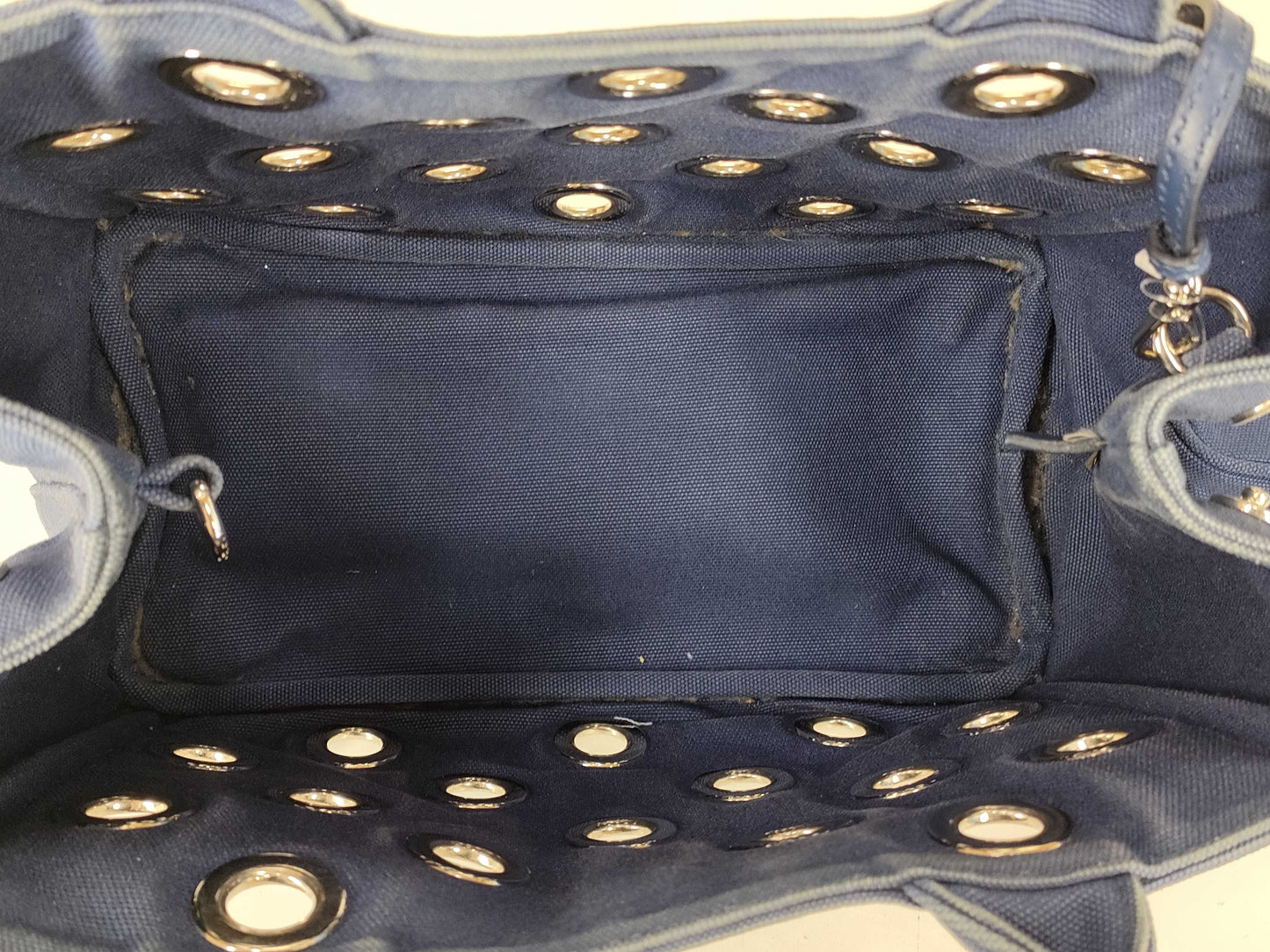 PRADA Prada Grommet Canapa Tote Bag with Pouch