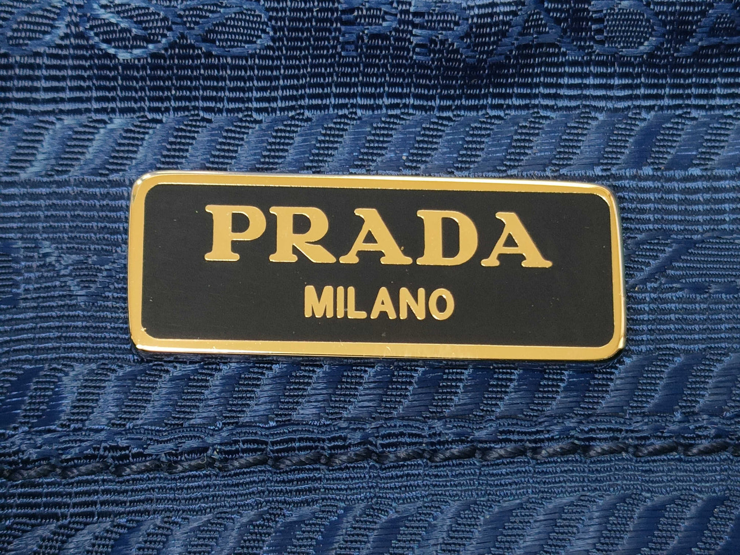 PRADA Prada Grommet Canapa Tote Bag with Pouch