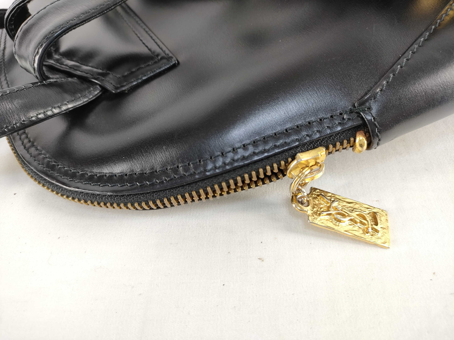 SAINT LAURENT Yves Saint Laurent Calfskin Backpack Black