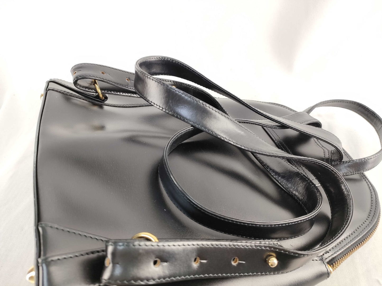 SAINT LAURENT Yves Saint Laurent Calfskin Backpack Black