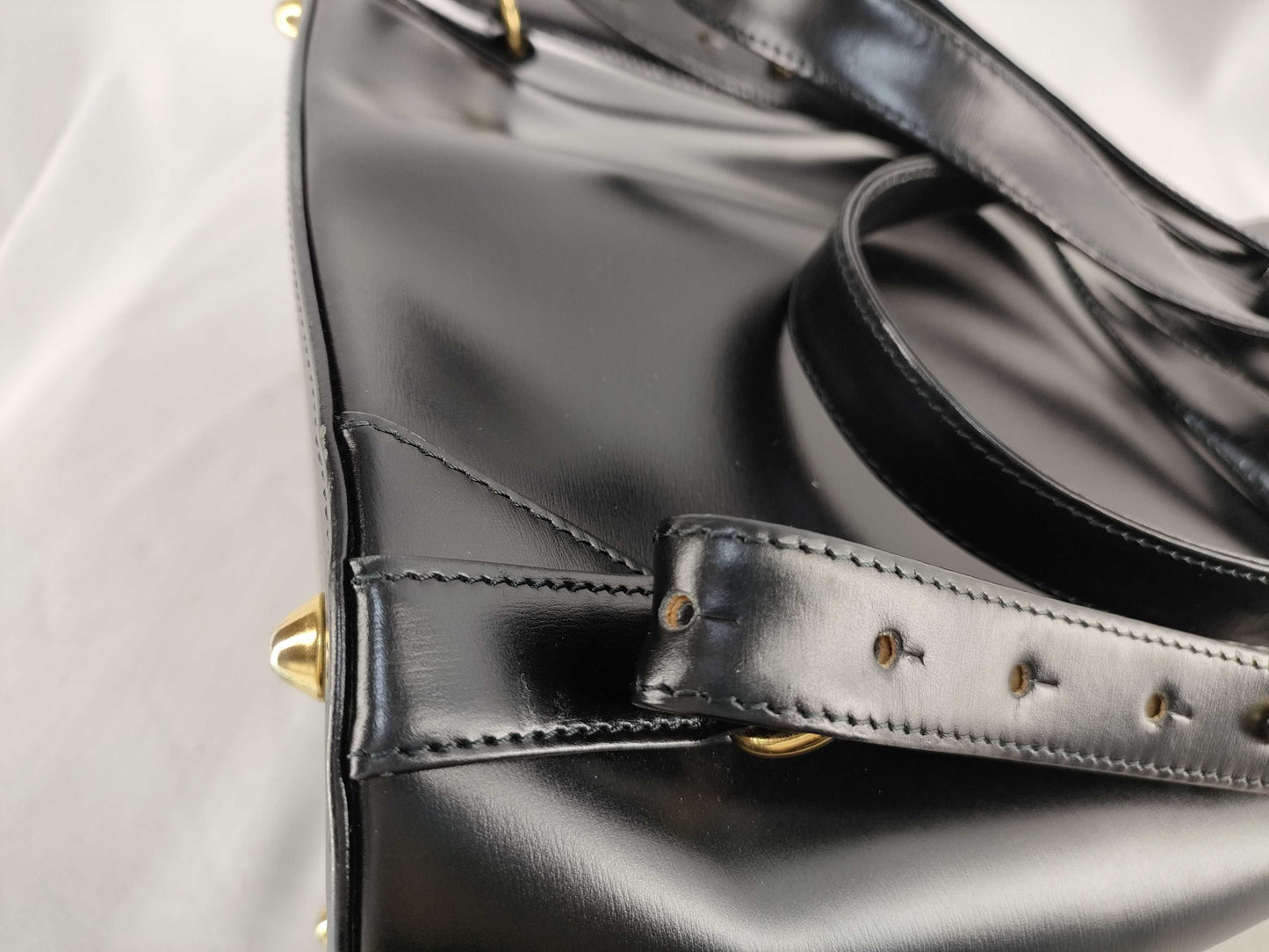 SAINT LAURENT Yves Saint Laurent Calfskin Backpack Black