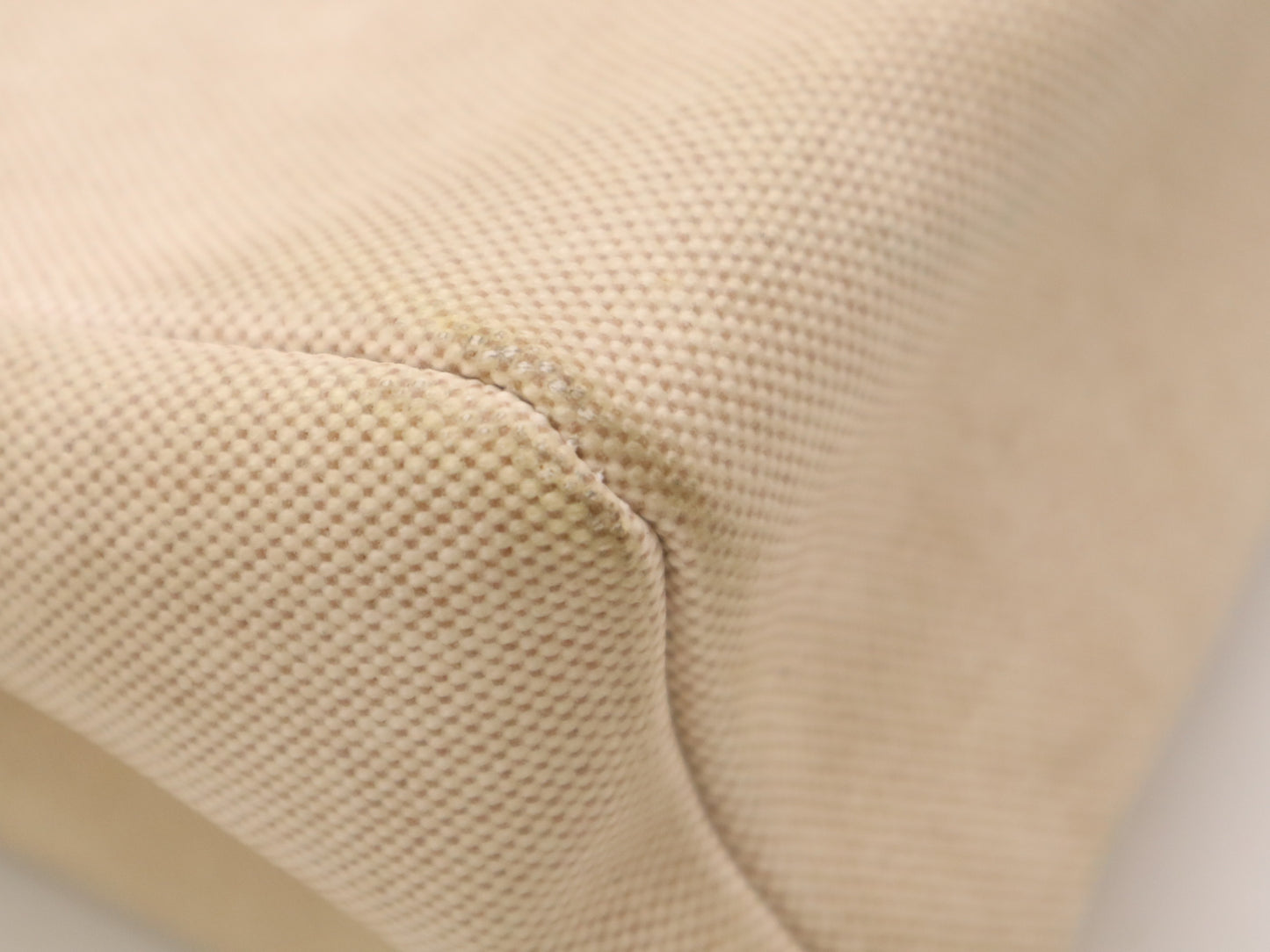 HERMES Leather and Canvas Airbag MM □C Stamp 1999 Brown Beige Shoulder Bag with Spare Bag