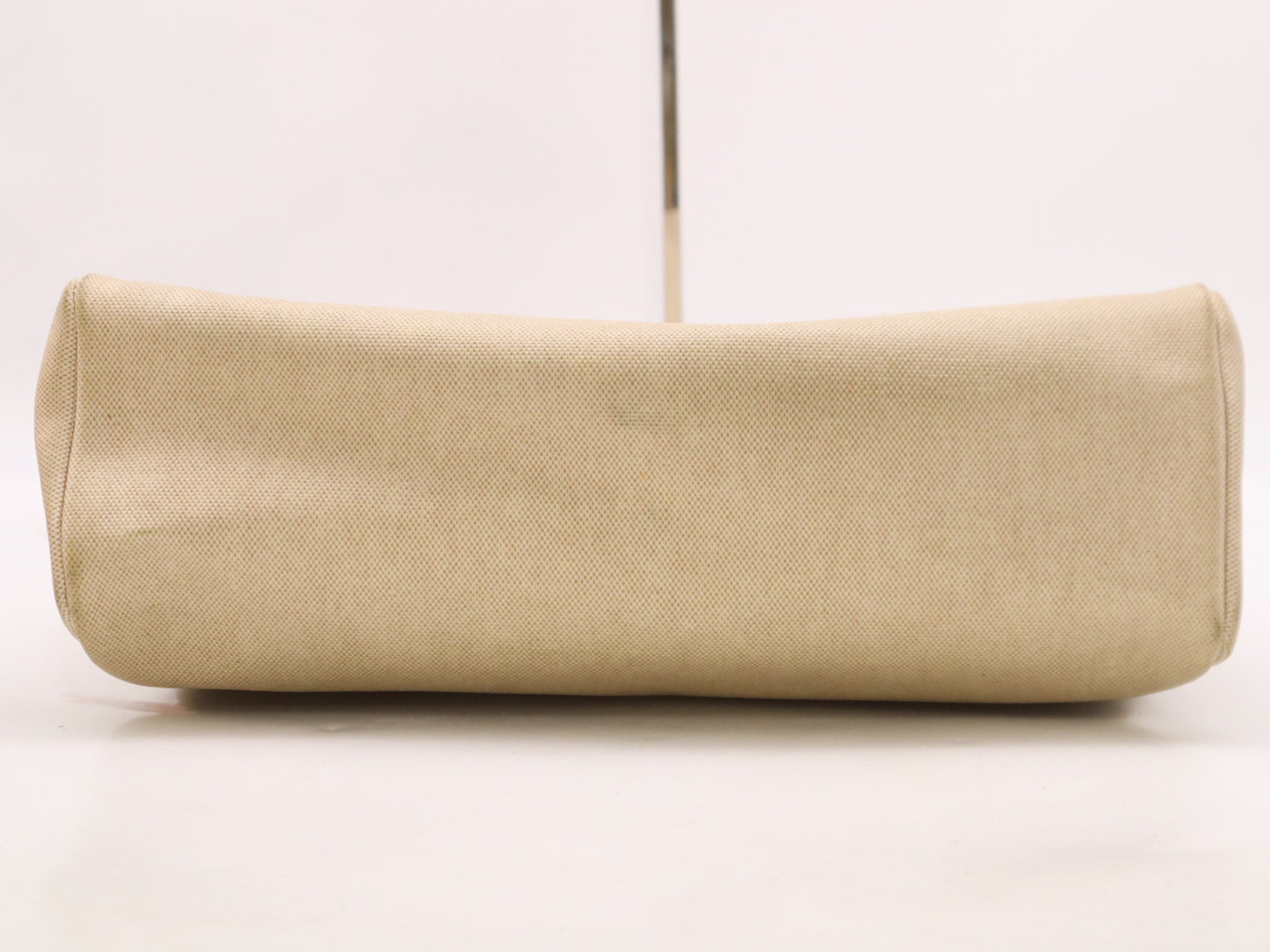 HERMES Leather and Canvas Airbag MM □C Stamp 1999 Brown Beige Shoulder Bag with Spare Bag