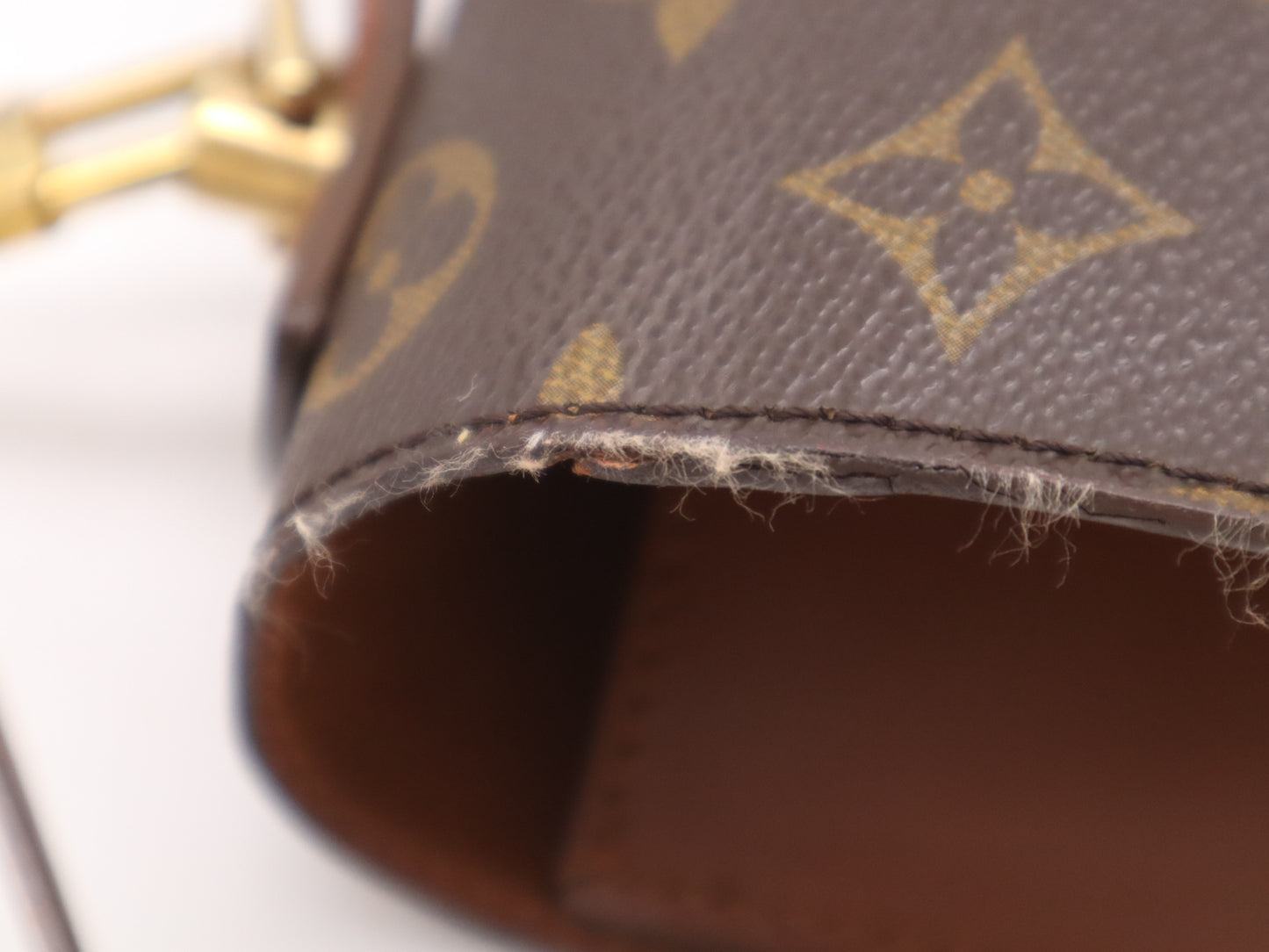 LOUIS VUITTON M51185 Monogram Monceau Handbag with Shoulder Strap and Key