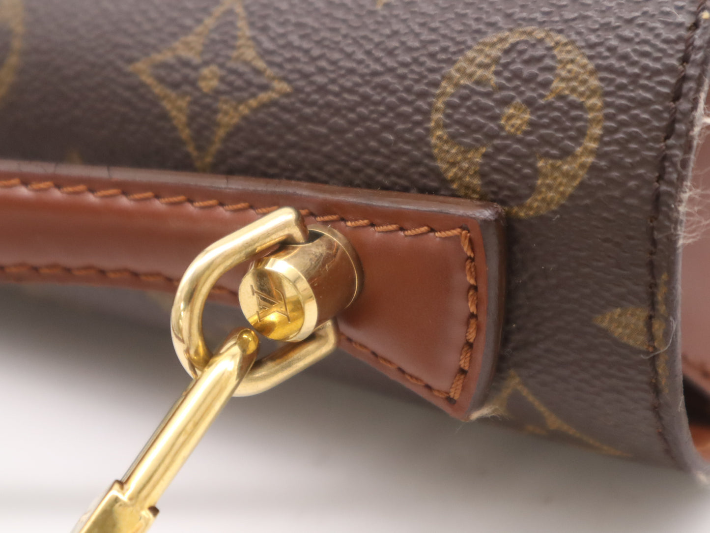 LOUIS VUITTON M51185 Monogram Monceau Handbag with Shoulder Strap and Key