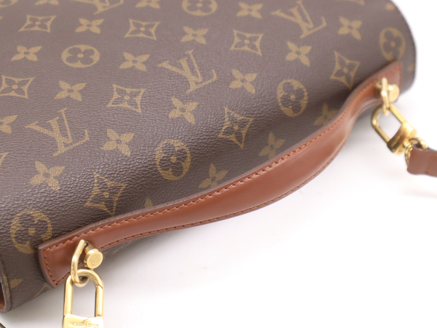 LOUIS VUITTON M51185 Monogram Monceau Handbag with Shoulder Strap and Key