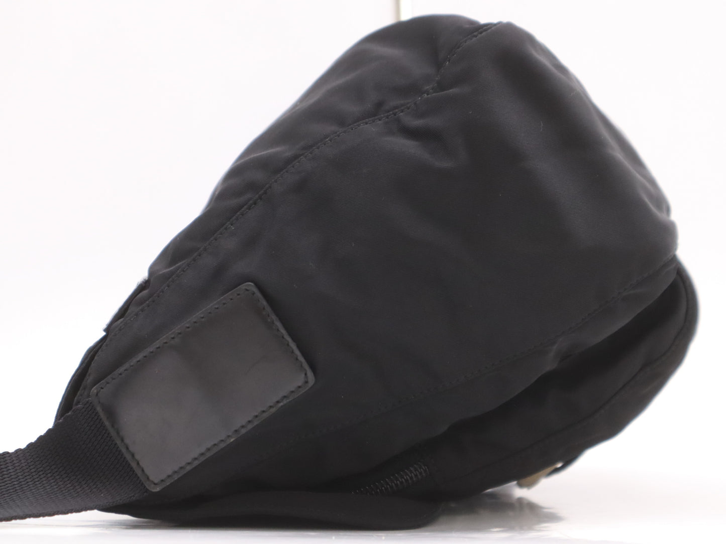 PRADA nylon shoulder bag with white tag