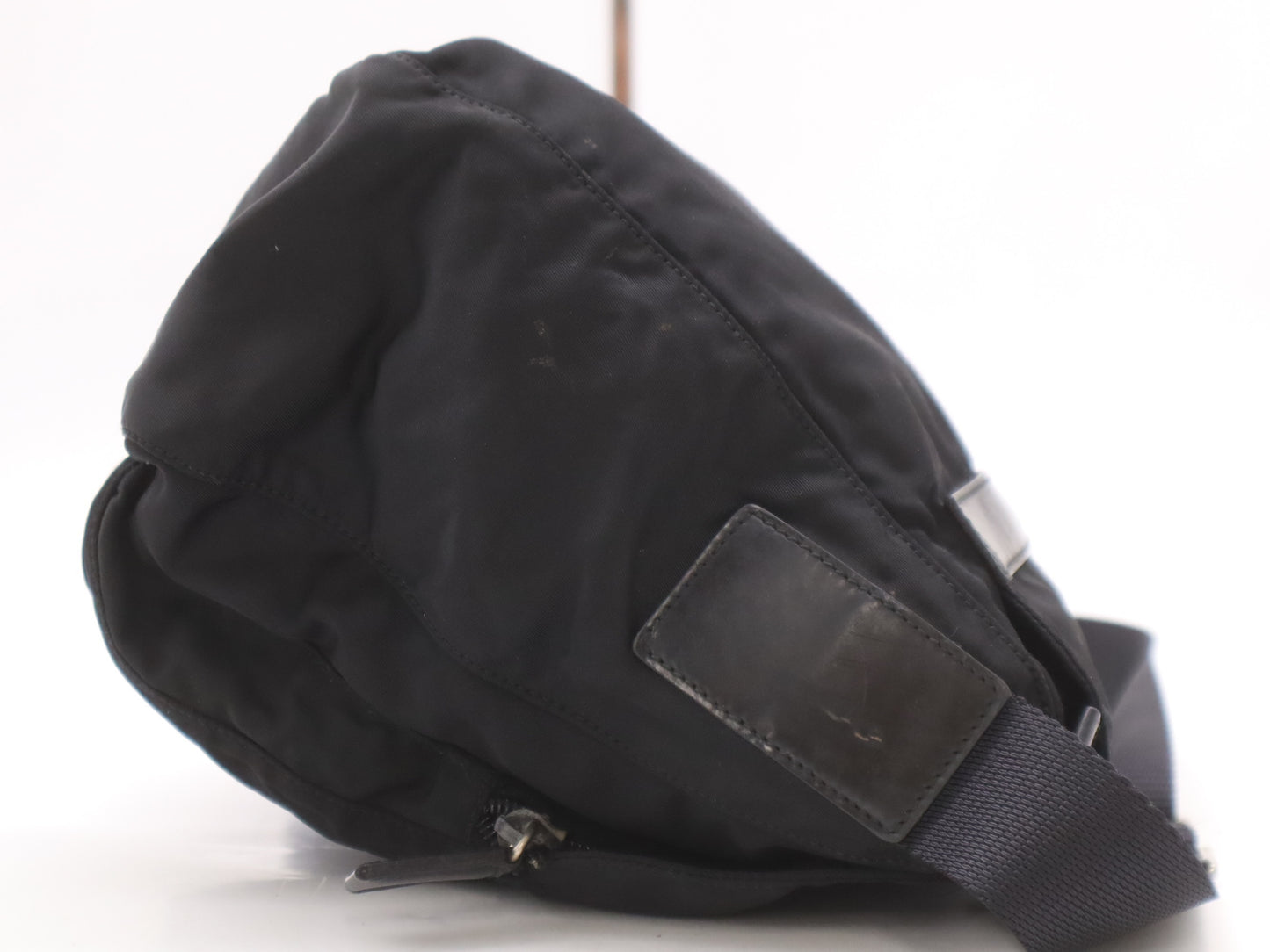PRADA nylon shoulder bag with white tag