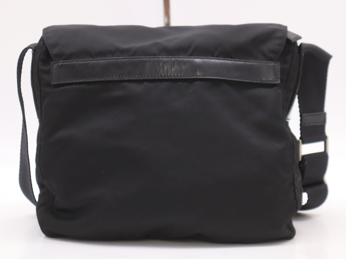 PRADA nylon shoulder bag with white tag