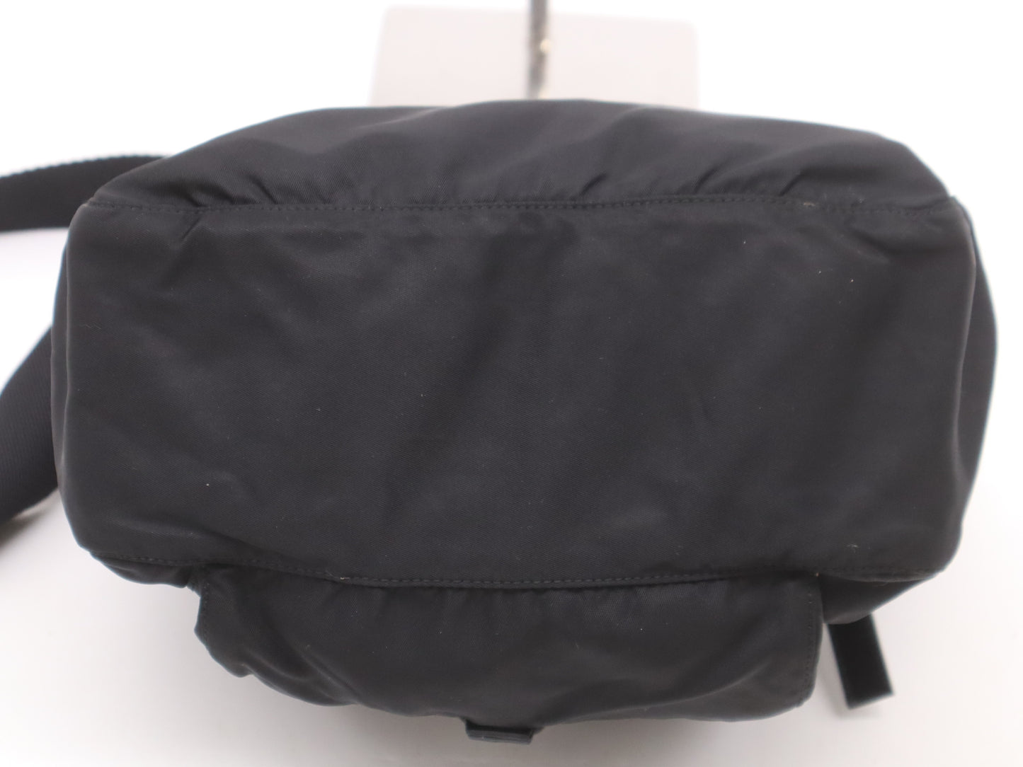 PRADA nylon shoulder bag with white tag