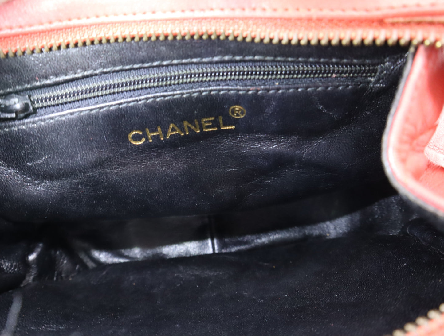 CHANEL Lambskin Matelasse Chain Shoulder Bag with Fringe, GD Hardware, Red Seal, 1728569 Shoulder Bag