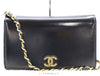 CHANEL Patent Leather Coco Mark Chain Shoulder Bag with GD Hardware, Black, Dust Bag Included